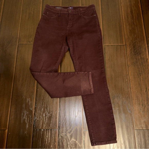 NYDJ Plum Alina Leggings Size 12 - Picture 1 of 3
